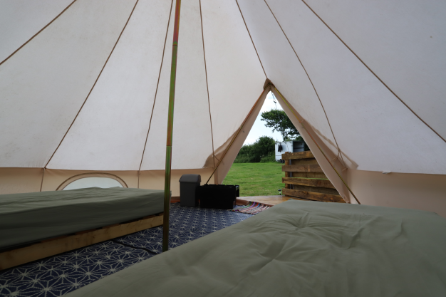Spacious tents for teachers
